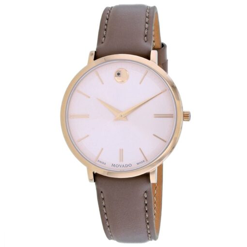 Ultra Slim Quartz Movement Pink Dial Ladies Watch