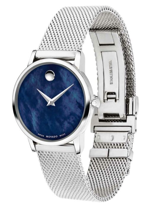 Core Round Analog Blue Mother Of Pearl Dial Ladies Watch