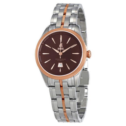 Retro Brown Dial Automatic Ladies Watch 