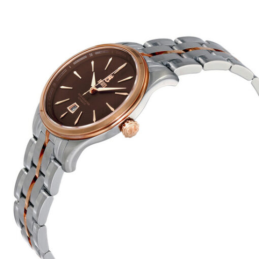 Retro Brown Dial Automatic Ladies Watch 