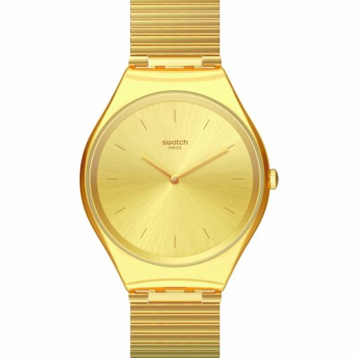 Skinlingot Quartz Gold Dial Men's Watch