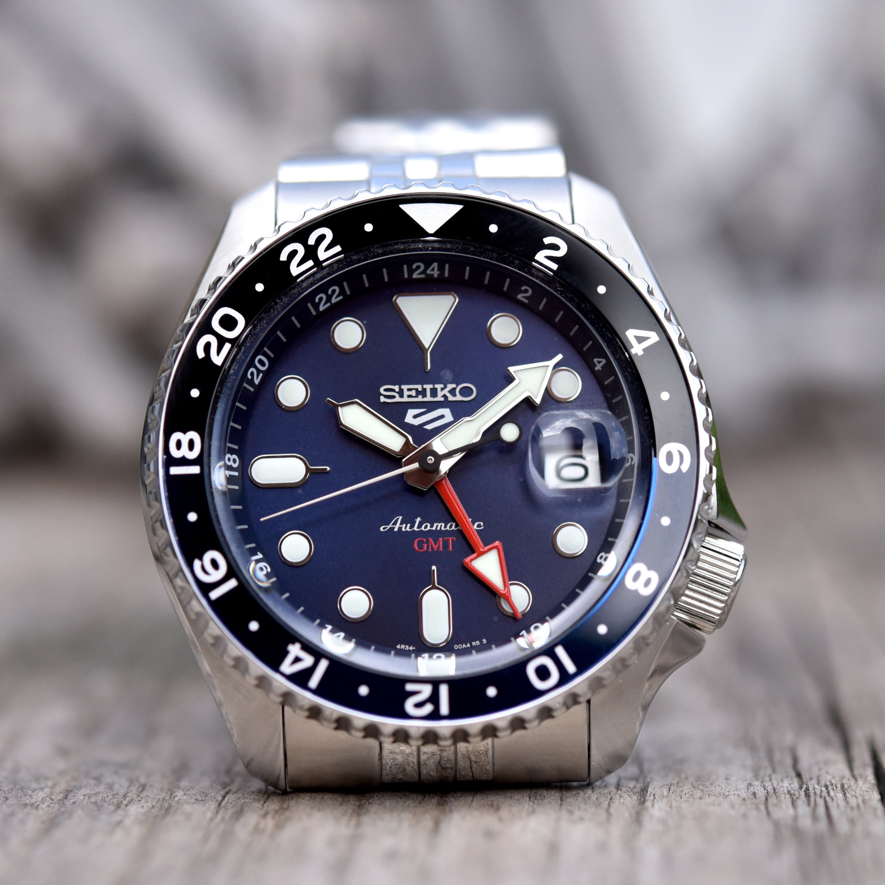 Seiko 5 Sports GMT Blueberry SSK003K1 Swiss Timecorner