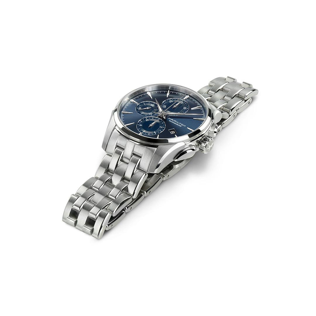 hamilton jazzmaster auto chrono – blau 42mm edelstahl