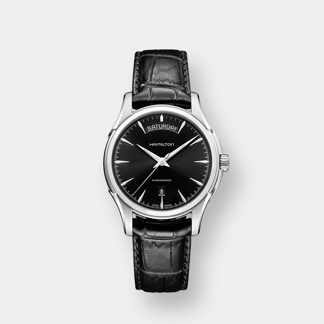 hamilton jazzmaster day date auto – silber 40mm edelstahl