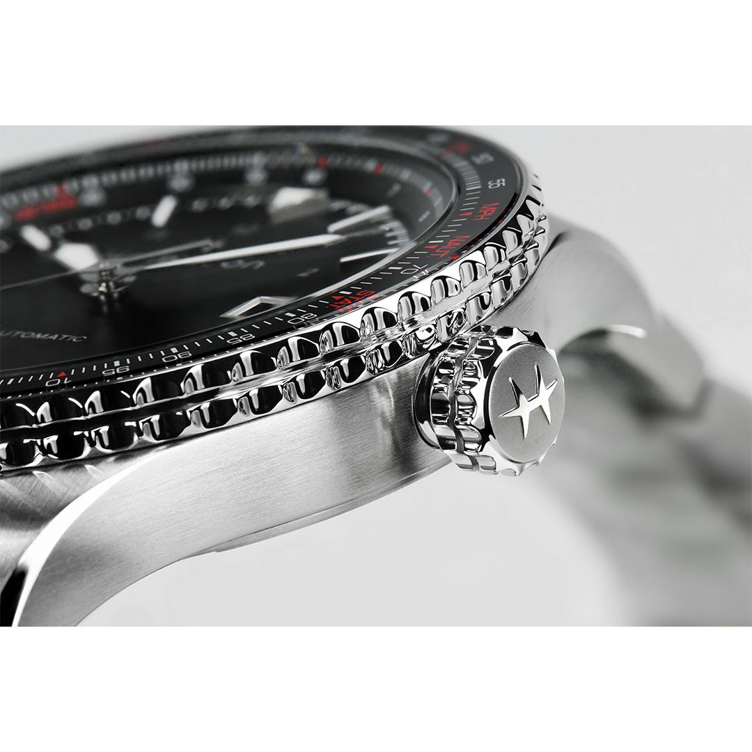 hamilton khaki aviation converter – schwarz 42mm edelstahl