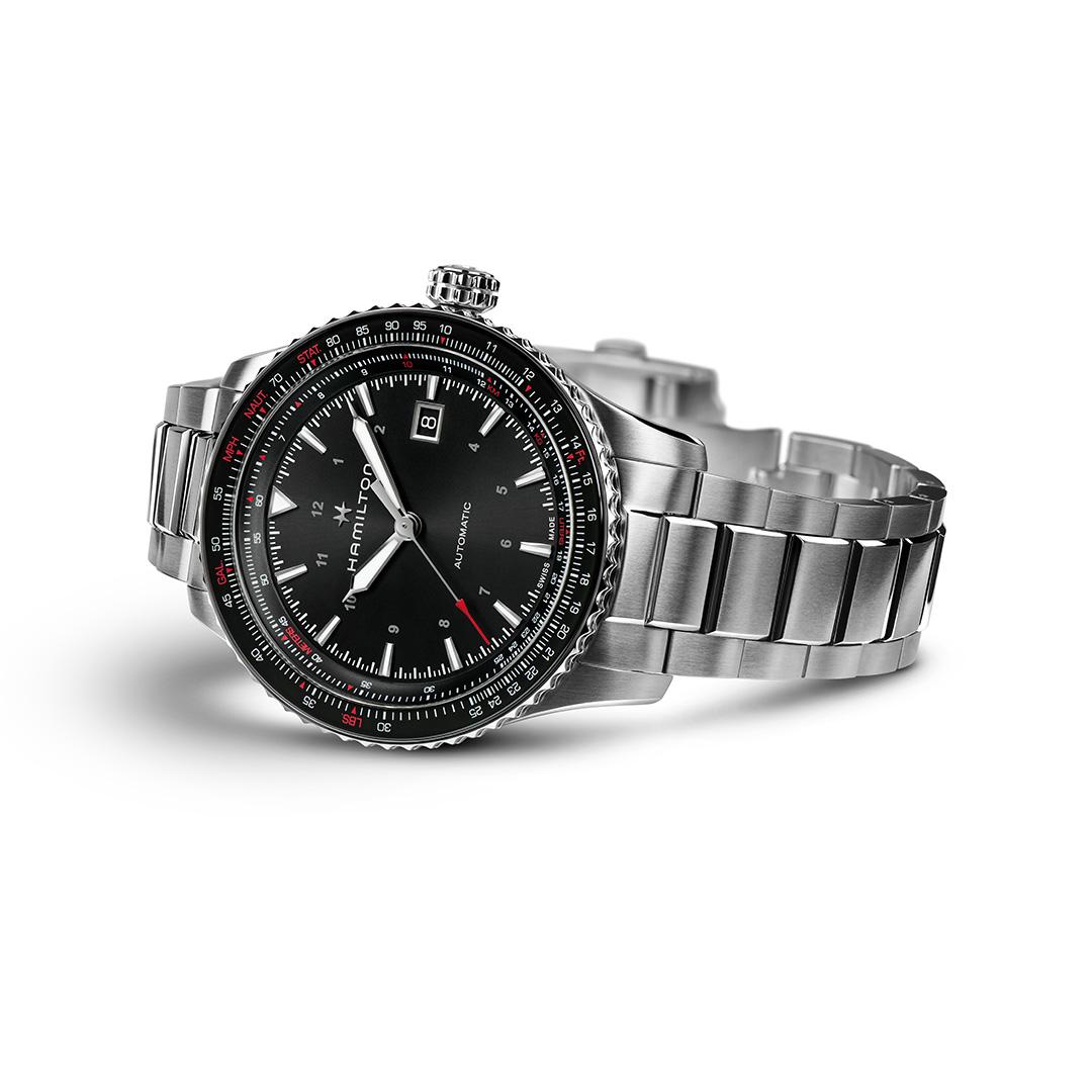 hamilton khaki aviation converter – schwarz 42mm edelstahl