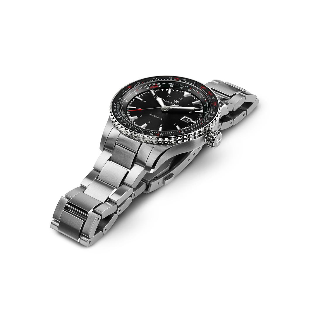 hamilton khaki aviation converter – schwarz 42mm edelstahl