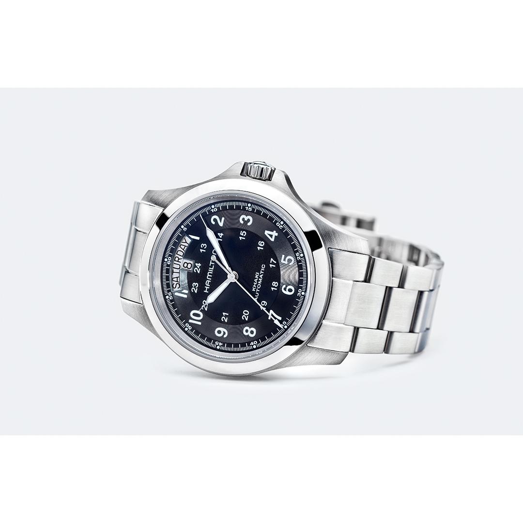 hamilton khaki field king auto – schwarz 40mm edelstahl
