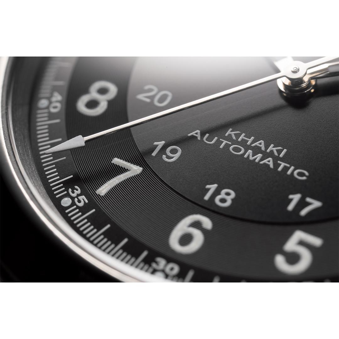 hamilton khaki field king auto – schwarz 40mm edelstahl