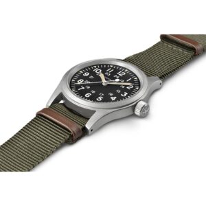 hamilton khaki field mechanical – schwarz 38mm edelstahl