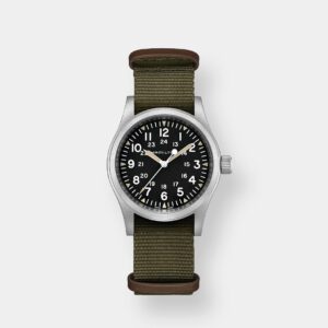 hamilton khaki field mechanical – schwarz 38mm edelstahl