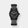 hamilton khaki field mechanical – schwarz 38mm grau