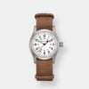 hamilton khaki field mechanical – weiß 38mm braun