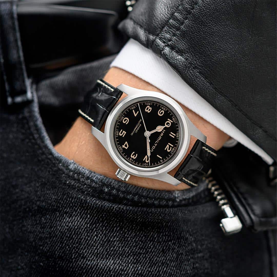 hamilton khaki field murph auto – schwarz 42mm edelstahl