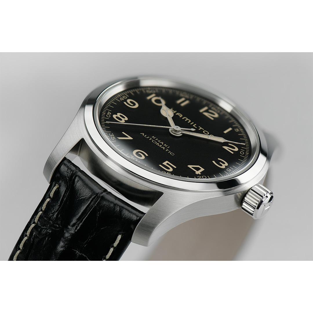hamilton khaki field murph auto – schwarz 42mm edelstahl