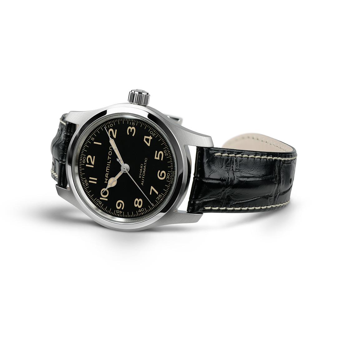 hamilton khaki field murph auto – schwarz 42mm edelstahl