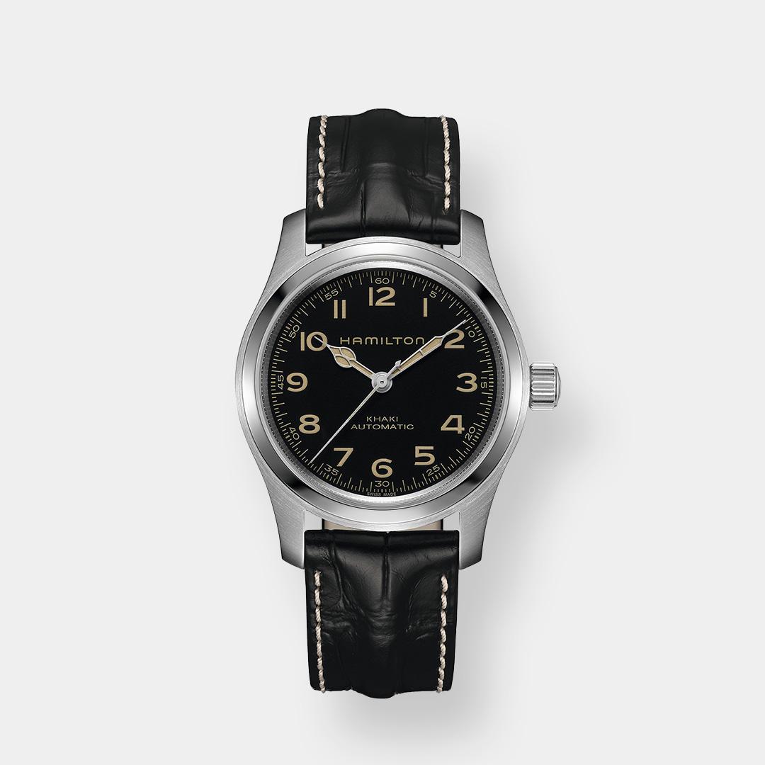 hamilton khaki field murph auto – schwarz 42mm edelstahl
