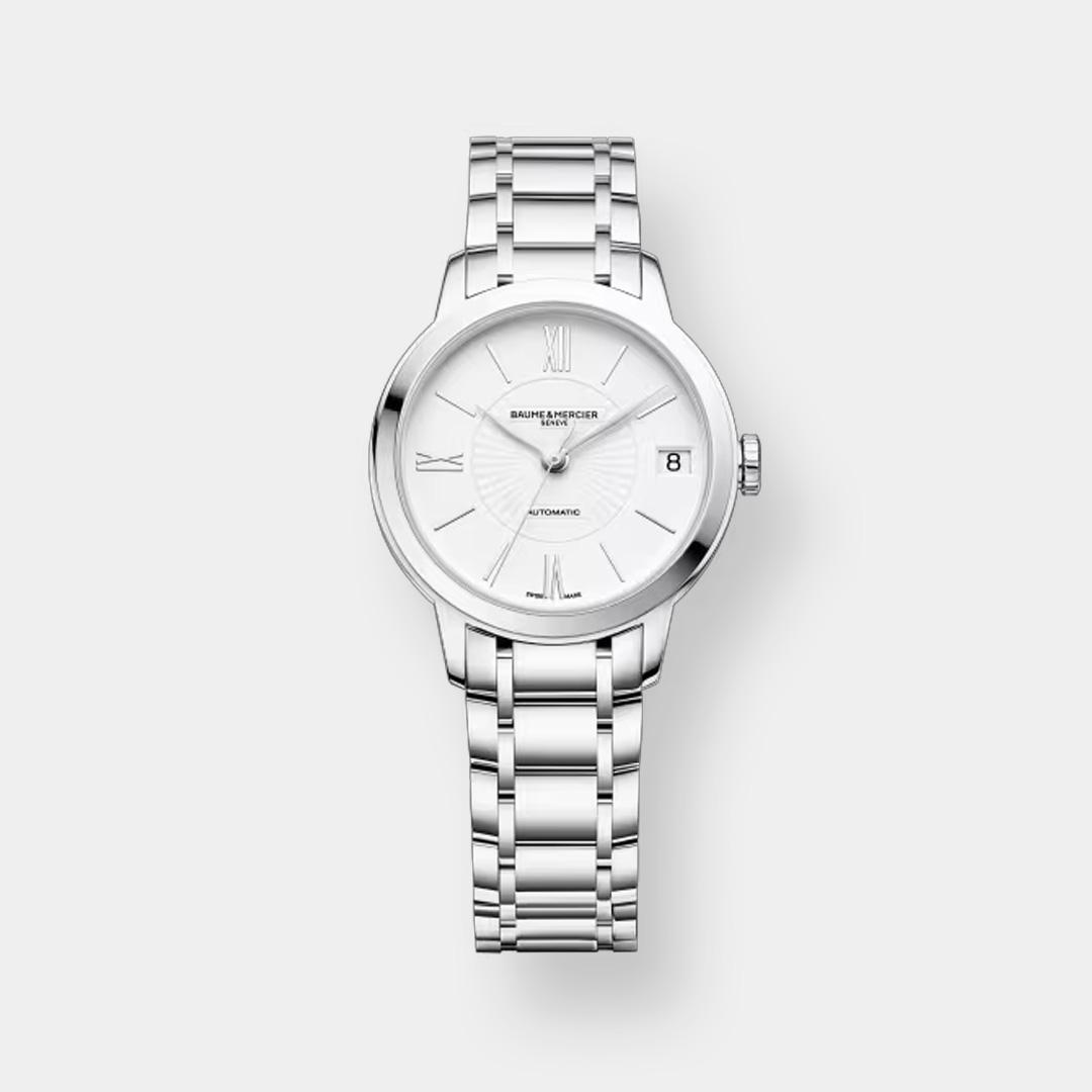 baume & mercier classima 10267 – weiß 31mm edelstahl