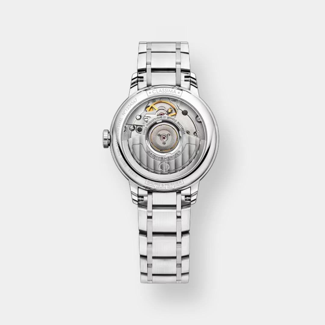 baume & mercier classima 10267 – weiß 31mm edelstahl