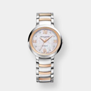 baume & mercier promesse 10239 – perlmutt 30mm bicolor