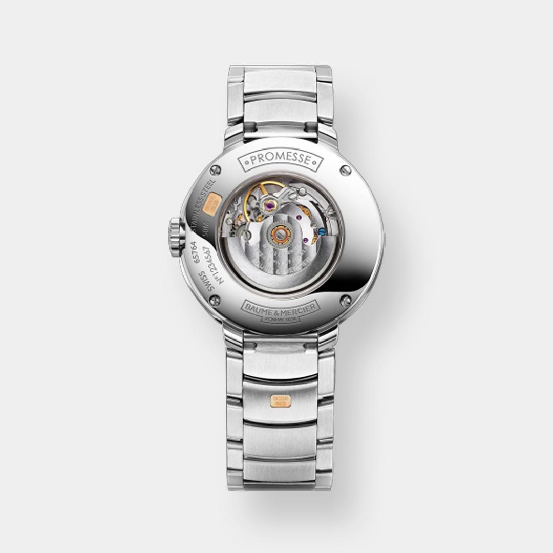 baume & mercier promesse 10239 – perlmutt 30mm bicolor