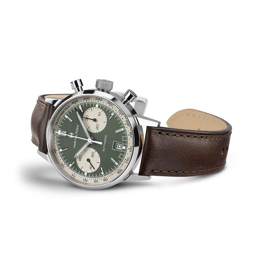 hamilton american classic intra matic chrono auto – reverse panda 40mm