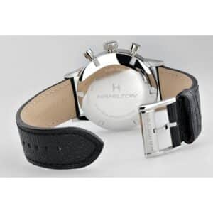hamilton american classic intra matic mechanical chrono – panda 40mm edelstahl