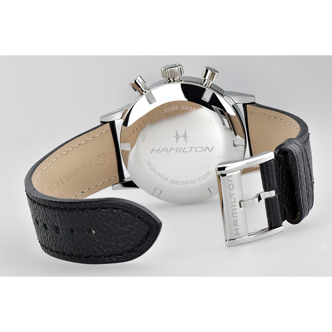 hamilton american classic intra matic mechanical chrono – panda 40mm edelstahl
