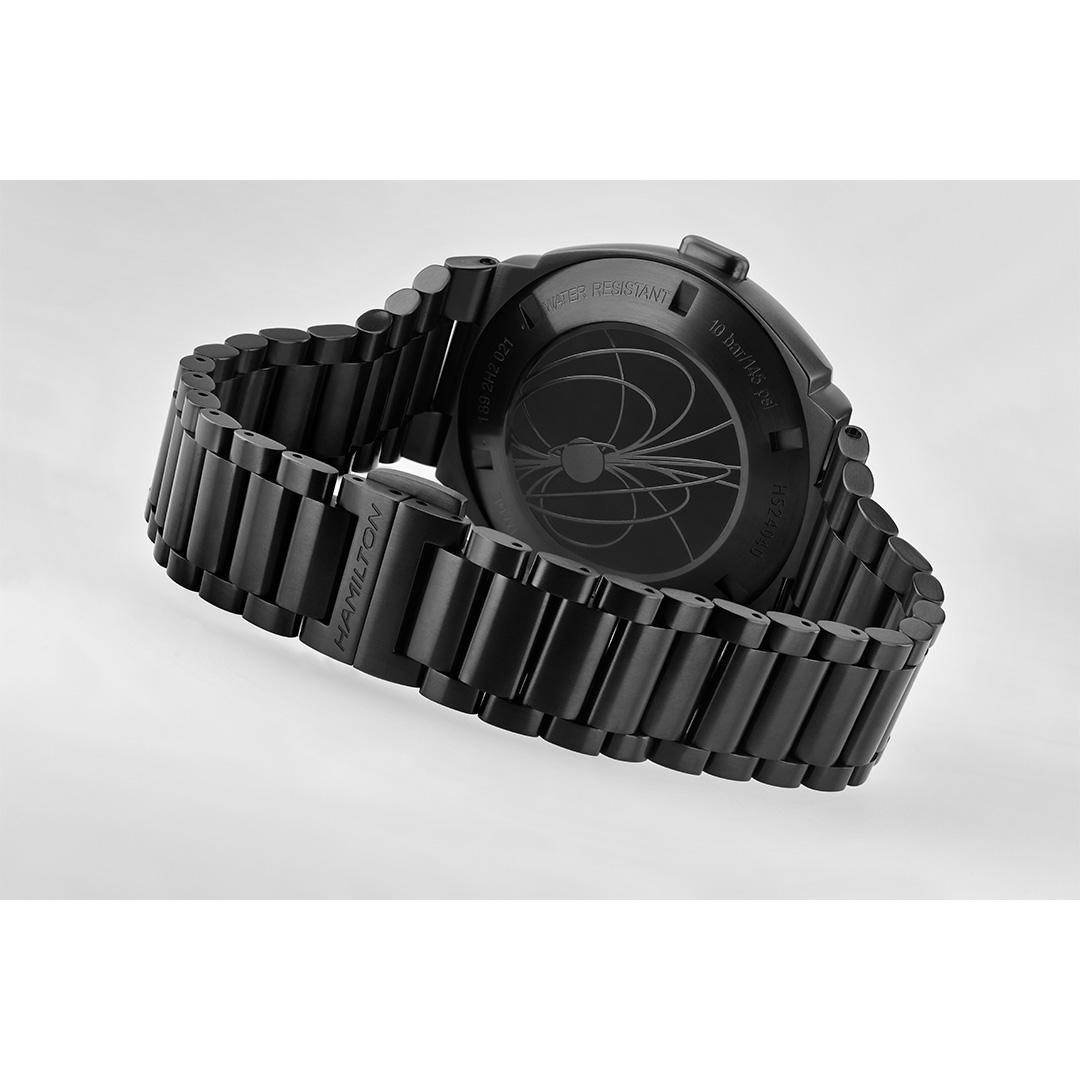 hamilton american classic psr digital quartz – schwarz 40mm pvd