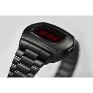 hamilton american classic psr digital quartz – schwarz 40mm pvd
