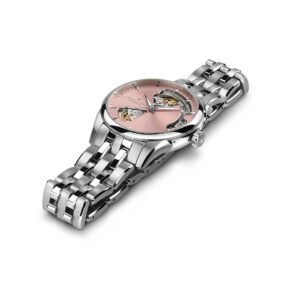 hamilton jazzmaster open heart lady – rosa 36mm edelstahl