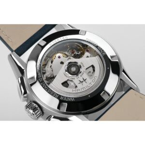 hamilton jazzmaster performer chrono – blau 42mm edelstahl
