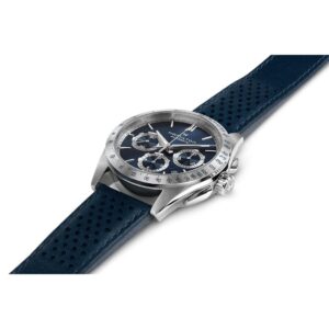 hamilton jazzmaster performer chrono – blau 42mm edelstahl