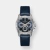 hamilton jazzmaster performer chrono – blau 42mm edelstahl