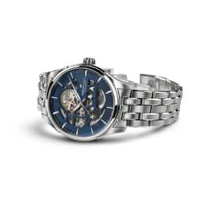 hamilton jazzmaster skeleton auto – blau 40mm edelstahl