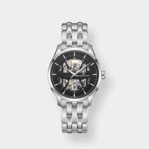 hamilton jazzmaster skeleton auto – silber 40mm edelstahl