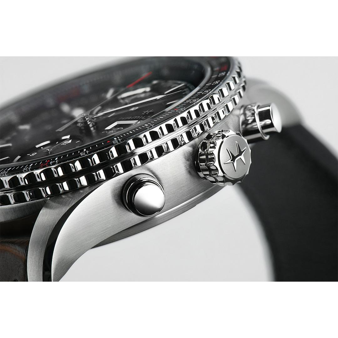 hamilton khaki aviation converter chrono – schwarz 44mm edelstahl