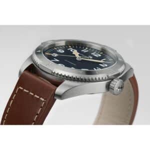 hamilton khaki field expedition auto – blau 41mm leder