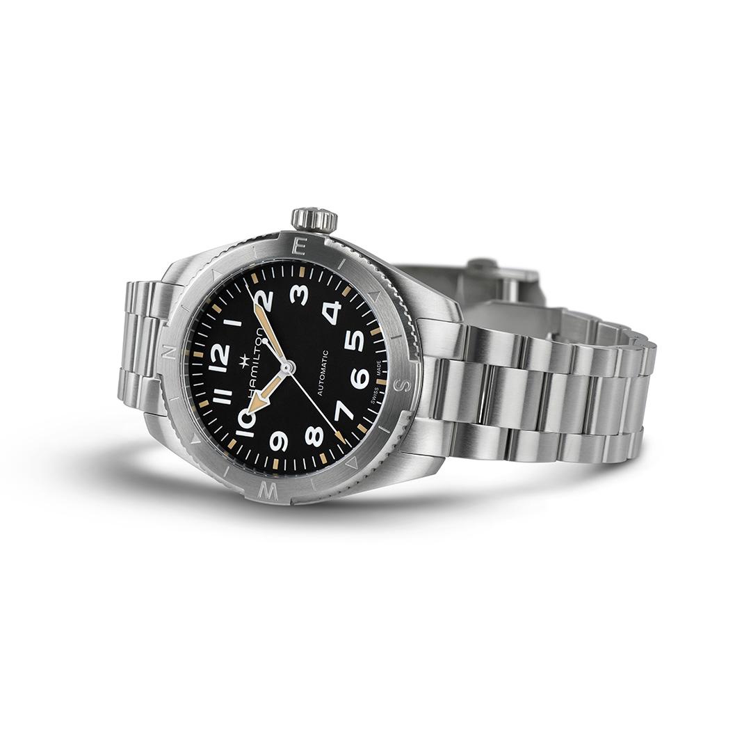 hamilton khaki field expedition auto – schwarz 41mm stahl