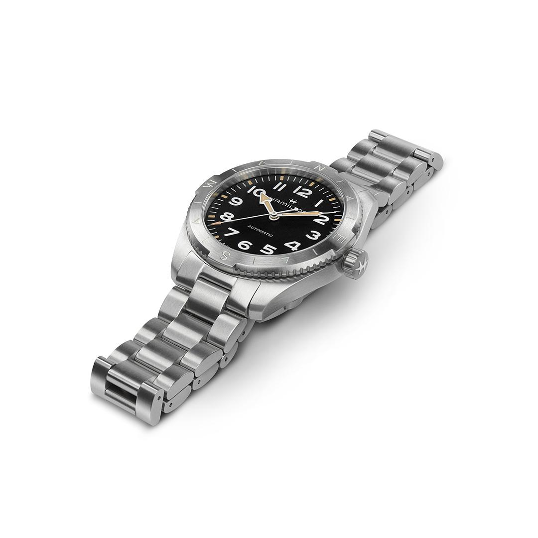 hamilton khaki field expedition auto – schwarz 41mm stahl
