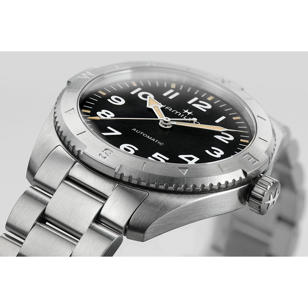 hamilton khaki field expedition auto – schwarz 41mm stahl