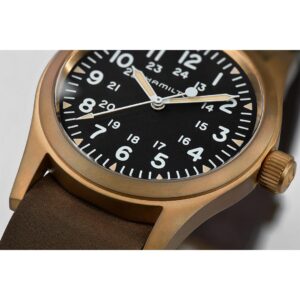 hamilton khaki field mechanical – braun 38mm bronze