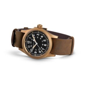 hamilton khaki field mechanical – braun 38mm bronze