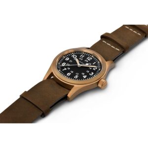 hamilton khaki field mechanical – braun 38mm bronze