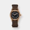 hamilton khaki field mechanical – braun 38mm bronze