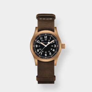 hamilton khaki field mechanical – braun 38mm bronze