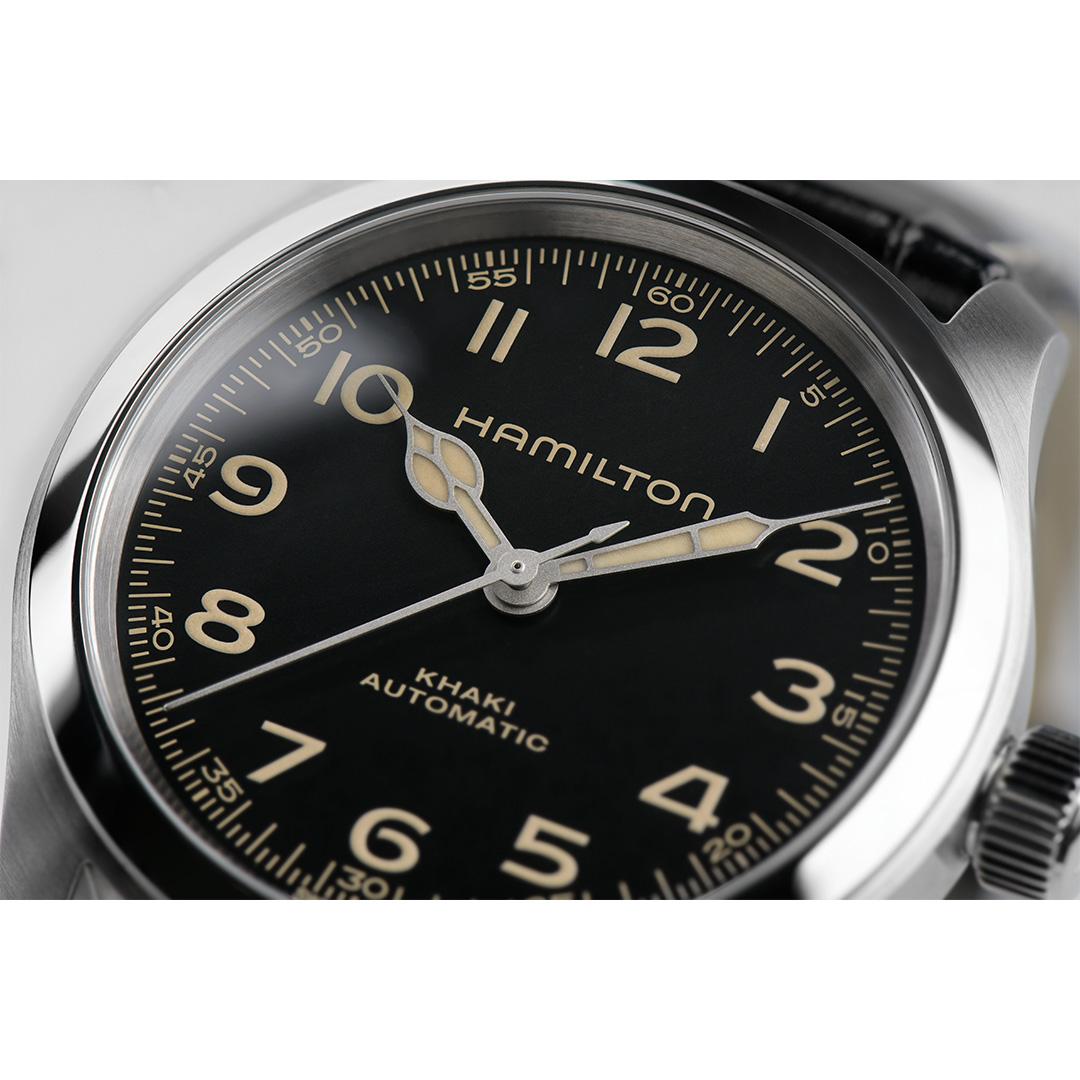 hamilton khaki field murph auto – schwarz 38mm edelstahl