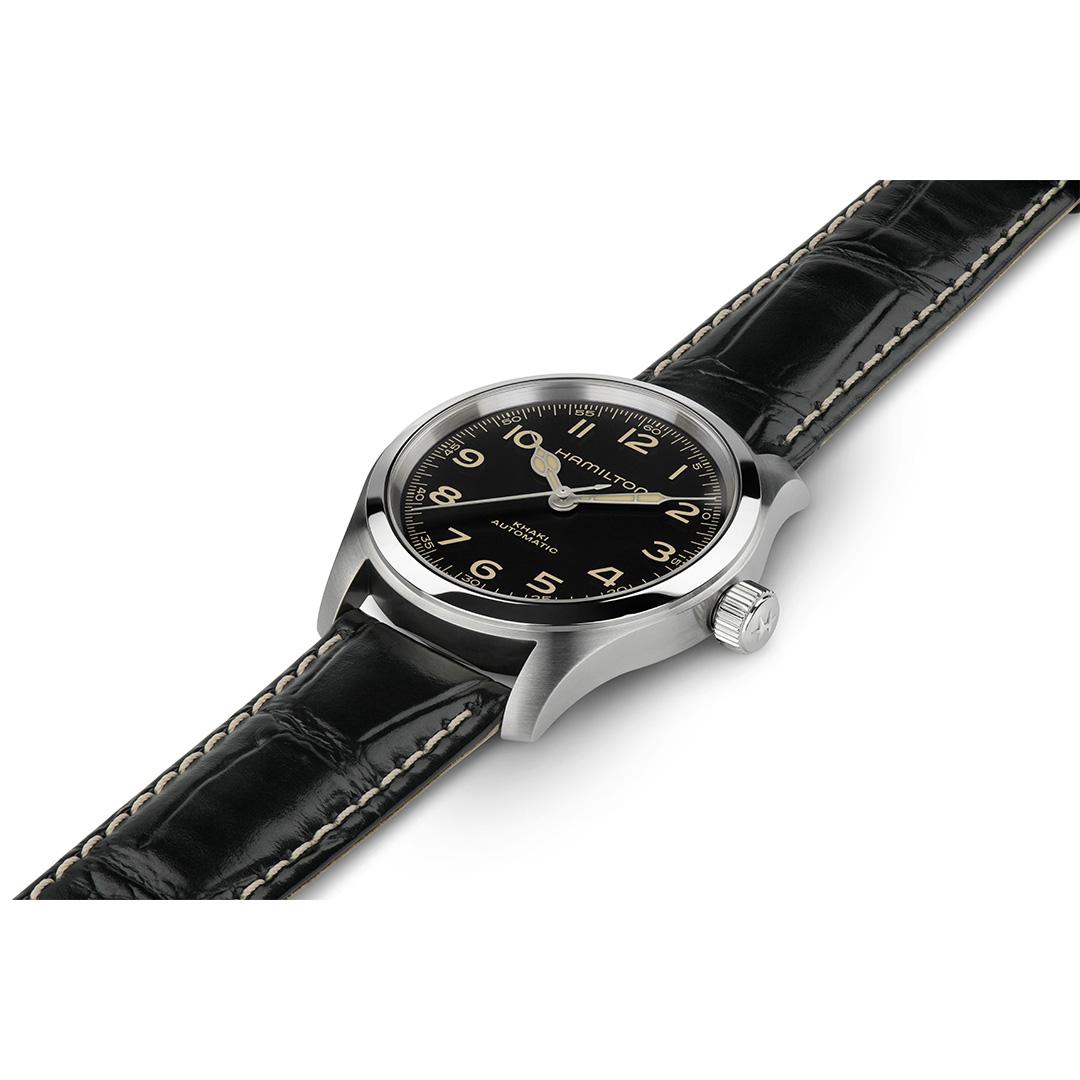 hamilton khaki field murph auto – schwarz 38mm edelstahl