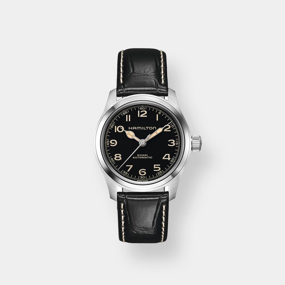 hamilton khaki field murph auto – schwarz 38mm edelstahl