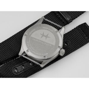 hamilton khaki field quartz – schwarz 38mm edelstahl